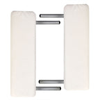 vidaXL Massageliege Klappbar 2-Zonen mit Aluminiumgestell Cremeweiß