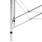 vidaXL Massageliege Klappbar 2-Zonen mit Aluminiumgestell Cremeweiß