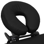 vidaXL Massageliege Klappbar 4-Zonen mit Aluminiumgestell Schwarz