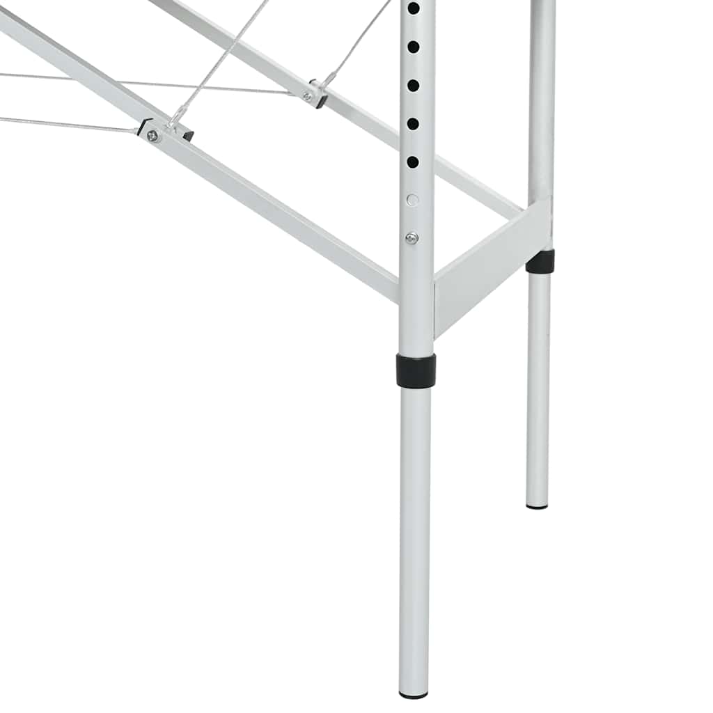 vidaXL Massageliege Klappbar 4-Zonen mit Aluminiumgestell Schwarz