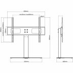vidaXL TV-Ständer für 37-55 Zoll Bildschirme Max VESA 600x400 mm 40kg