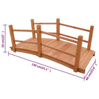 vidaXL Gartenbrücke 140x60x56 cm