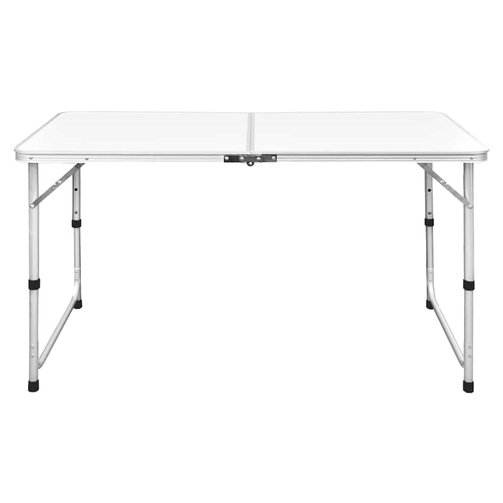 vidaXL Campingtisch Klappbar Höhenverstellbar Aluminium 120x60 cm