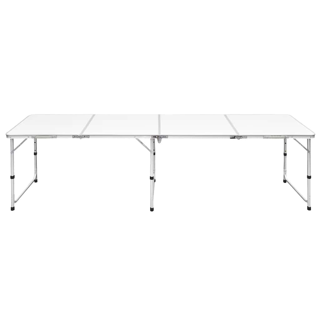 Campingtisch zusammenklappbar höhenverstellbar Aluminium 180 x 60 cm