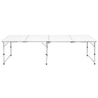 Campingtisch zusammenklappbar höhenverstellbar Aluminium 180 x 60 cm