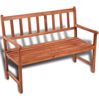 vidaXL Gartenbank 120 cm Massivholz Akazie