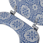 vidaXL Toilettensitz mit MDF-Deckel Porzellan-Design