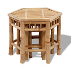 vidaXL Gartenhocker 3 Stk. Bambus
