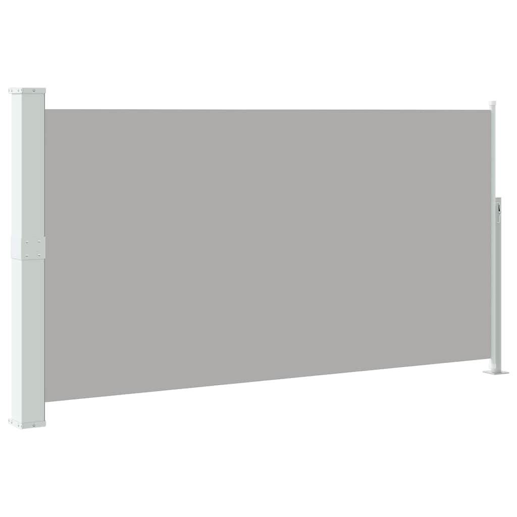 vidaXL Ausziehbare Seitenmarkise 160x300 cm Grau