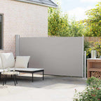 vidaXL Ausziehbare Seitenmarkise 160x300 cm Grau