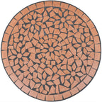 vidaXL Bistrotisch Terrakotta-Rot 60 cm Mosaik