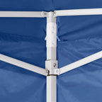 vidaXL Faltzelt 3x3 m Blau 4 Seitenwände