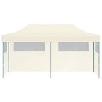 vidaXL Pop-Up-Partyzelt Faltbar Creme 3×6 m