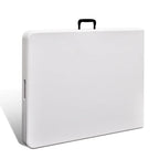 vidaXL Gartentisch Klappbar Weiß 180×75×74 cm HDPE