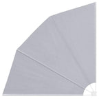vidaXL Faltbarer Balkonfächer Grau 210×210 cm