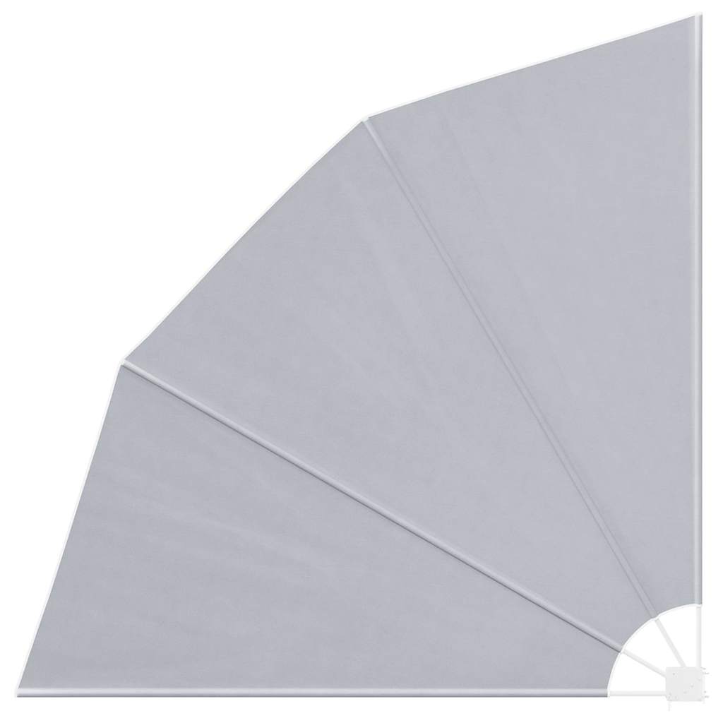 vidaXL Faltbarer Balkonfächer Grau 210×210 cm