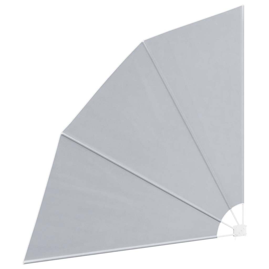 vidaXL Faltbarer Balkonfächer Grau 210×210 cm