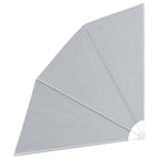vidaXL Faltbarer Balkonfächer Grau 210×210 cm