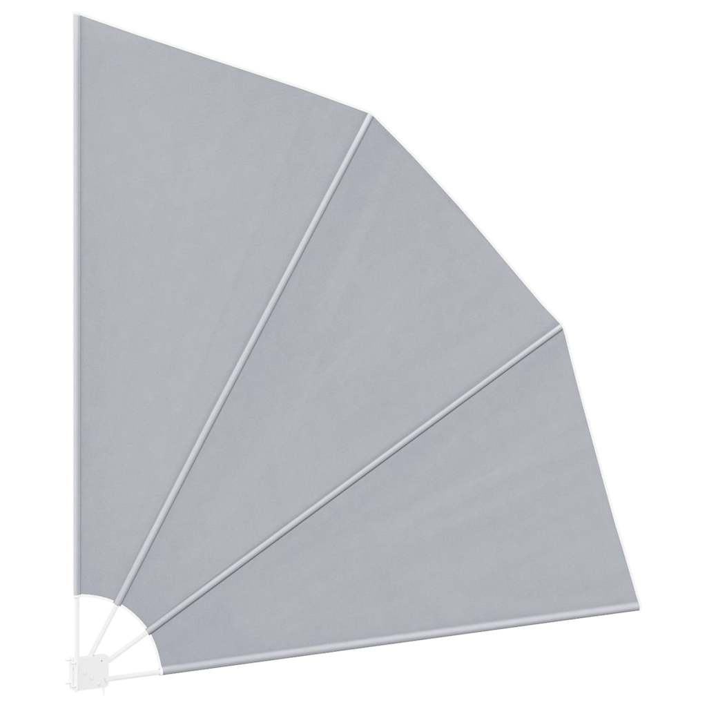vidaXL Faltbarer Balkonfächer Grau 210×210 cm
