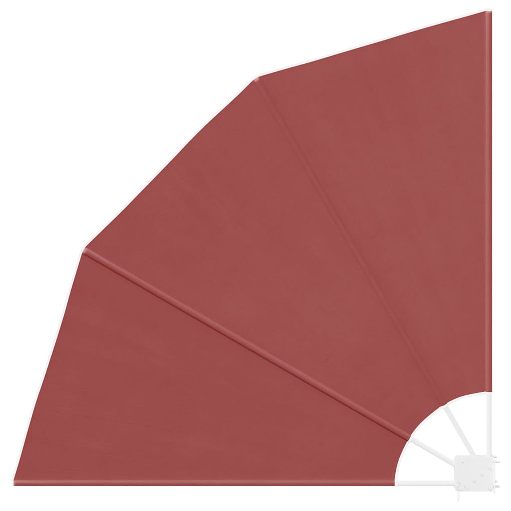 vidaXL Faltbarer Balkonfächer Terracotta-Rot 140×140 cm