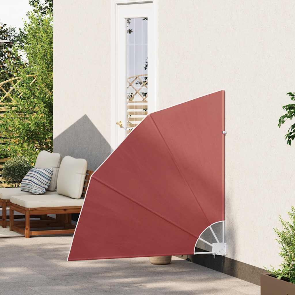 vidaXL Faltbarer Balkonfächer Terracotta-Rot 140×140 cm