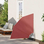 vidaXL Faltbarer Balkonfächer Terracotta-Rot 140×140 cm