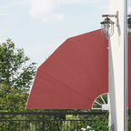 vidaXL Faltbarer Balkonfächer Terracotta-Rot 140×140 cm