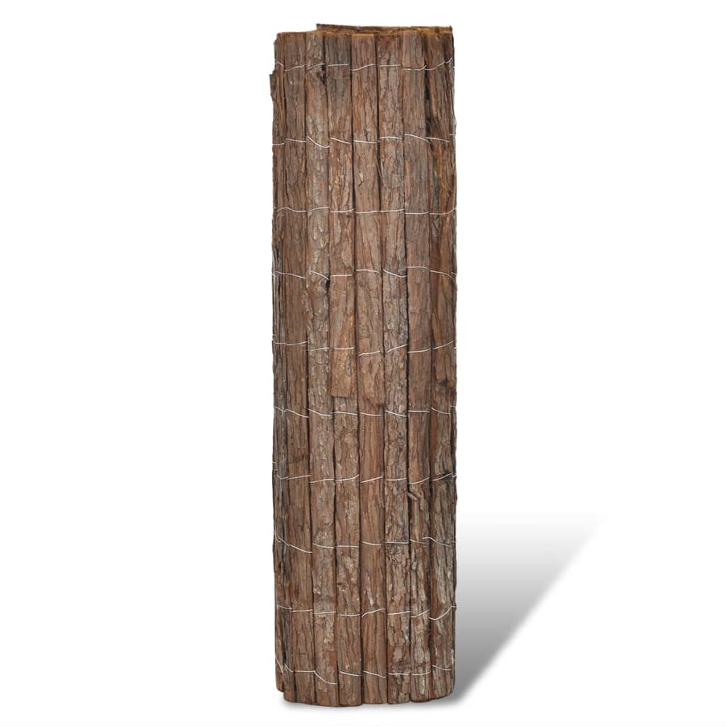 vidaXL Rindenzaun 400×100 cm