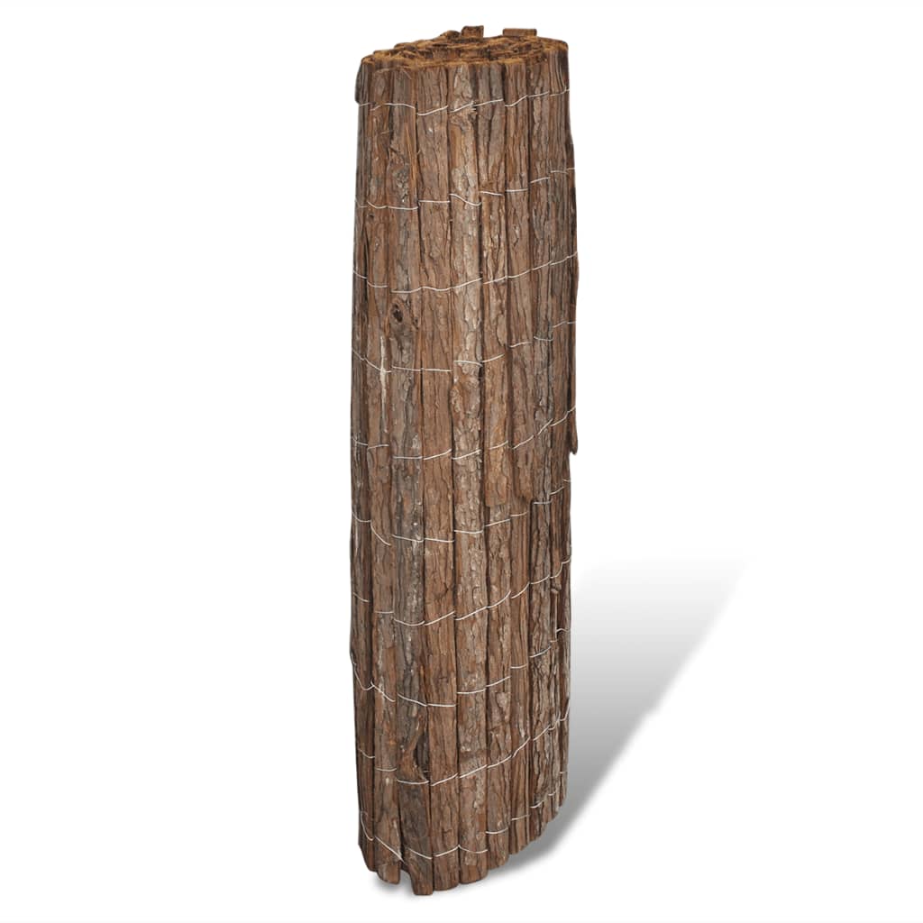vidaXL Rindenzaun 400×100 cm