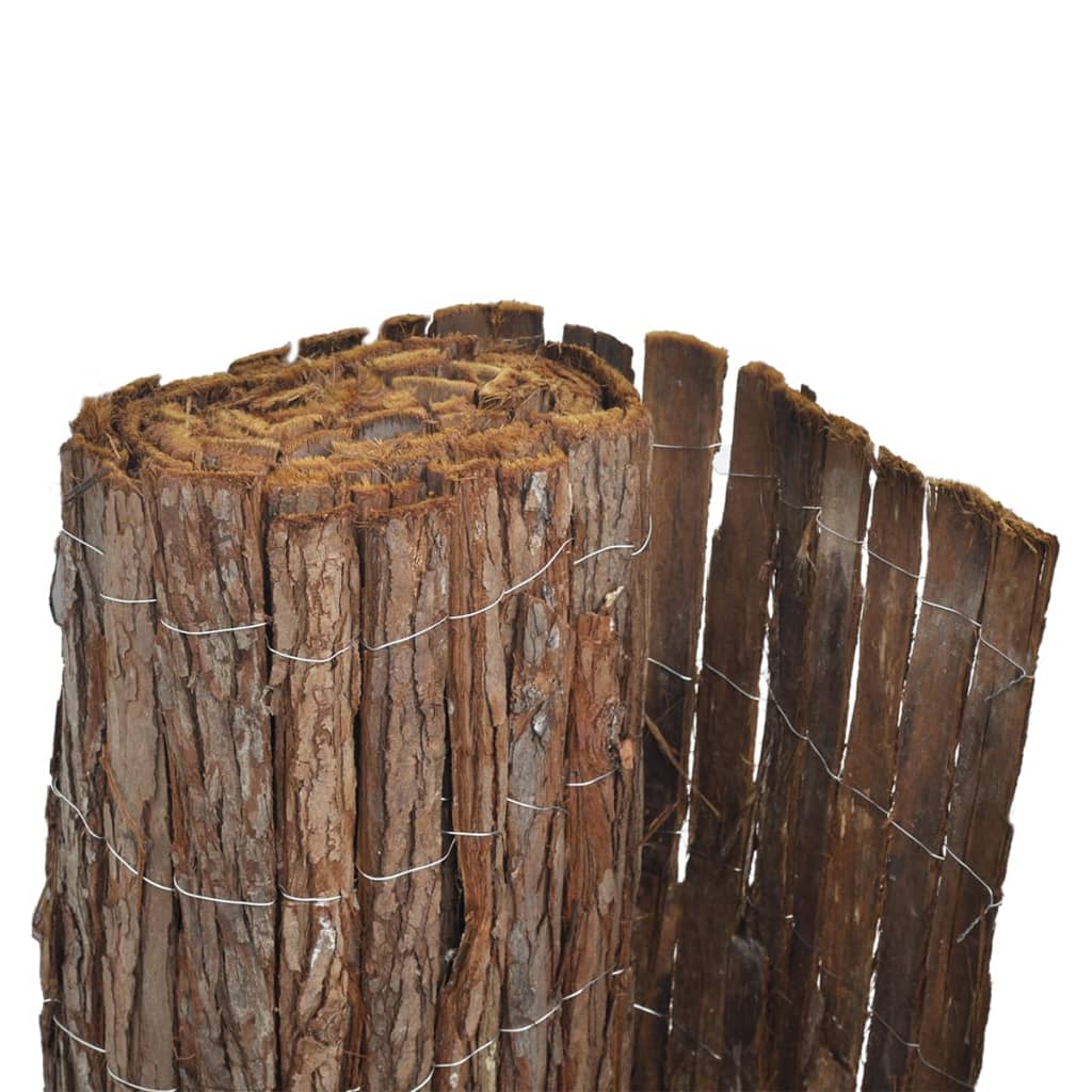vidaXL Rindenzaun 400×100 cm