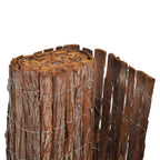 vidaXL Rindenzaun 400×100 cm