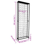vidaXL Flaschenregal für 108 Flaschen Metall