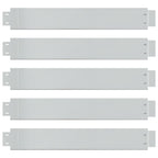 vidaXL Flexible Rasenkante 5-er Set Verzinkter Stahl 100x14 cm