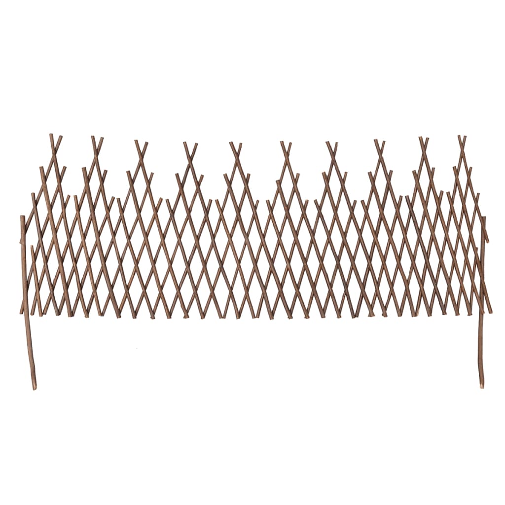 vidaXL Weiden-Spalierzaun 5-tlg. 170x37 cm