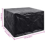 vidaXL Gartenmöbel-Abdeckung 8 Ösen 113x113x73 cm