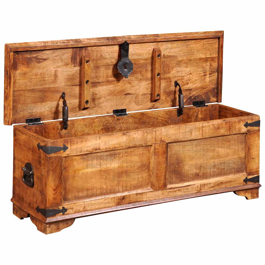 vidaXL Truhe Raues Mangoholz