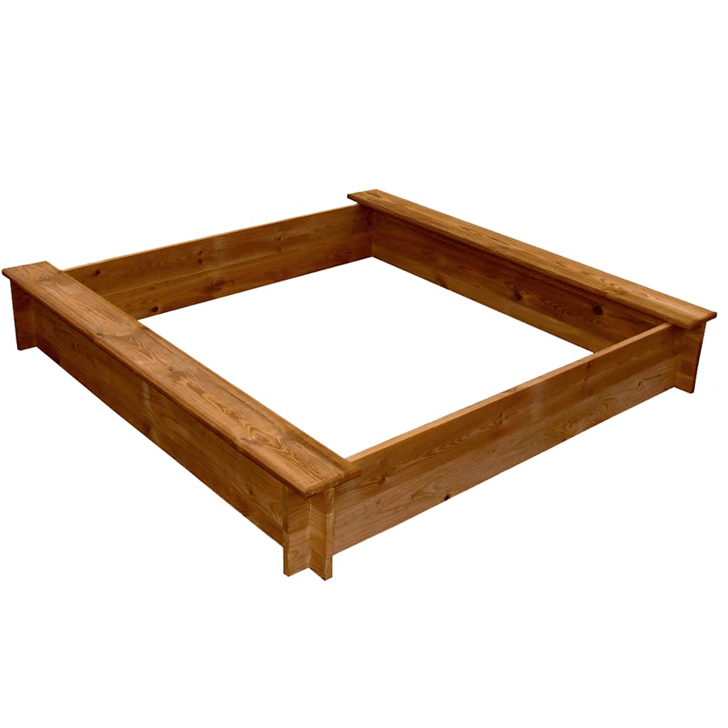 vidaXL Sandkasten Holz Quadratisch