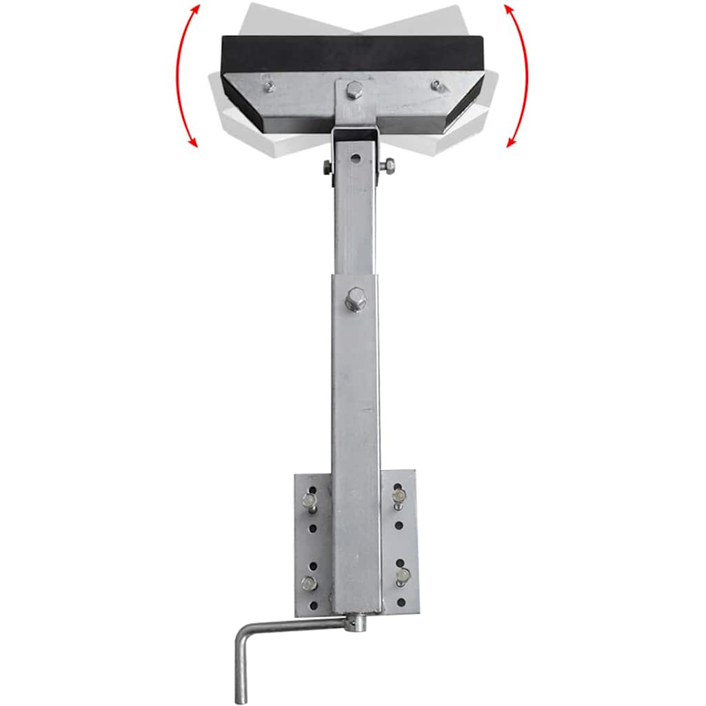 vidaXL Bootstrailer-Stützen Vollgummi 2er-Set 63 - 88 cm