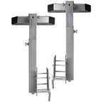 vidaXL Bootstrailer-Stützen Vollgummi 2er-Set 63 - 88 cm