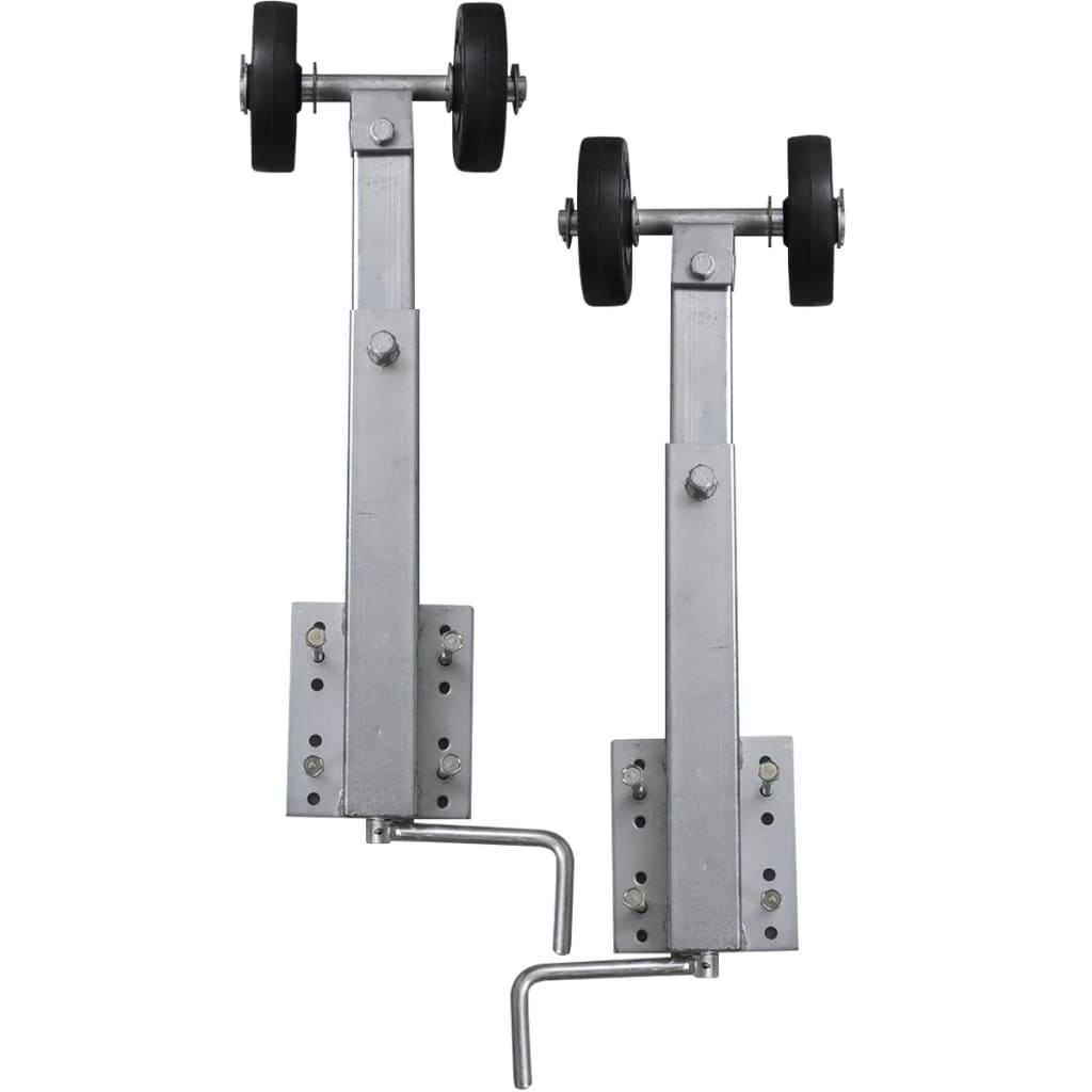 vidaXL Bootstrailer-Stützen Doppelrollen 2er-Set 59-84 cm