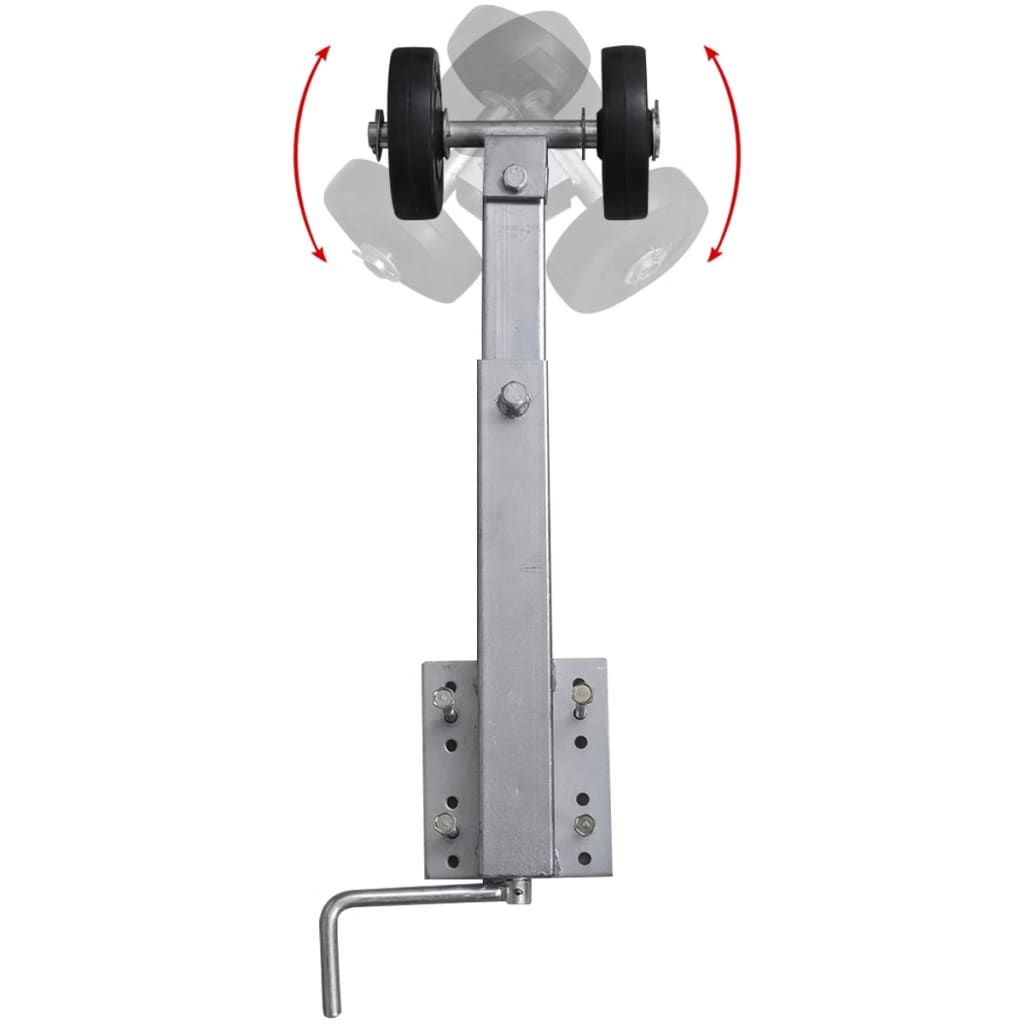 vidaXL Bootstrailer-Stützen Doppelrollen 2er-Set 59-84 cm