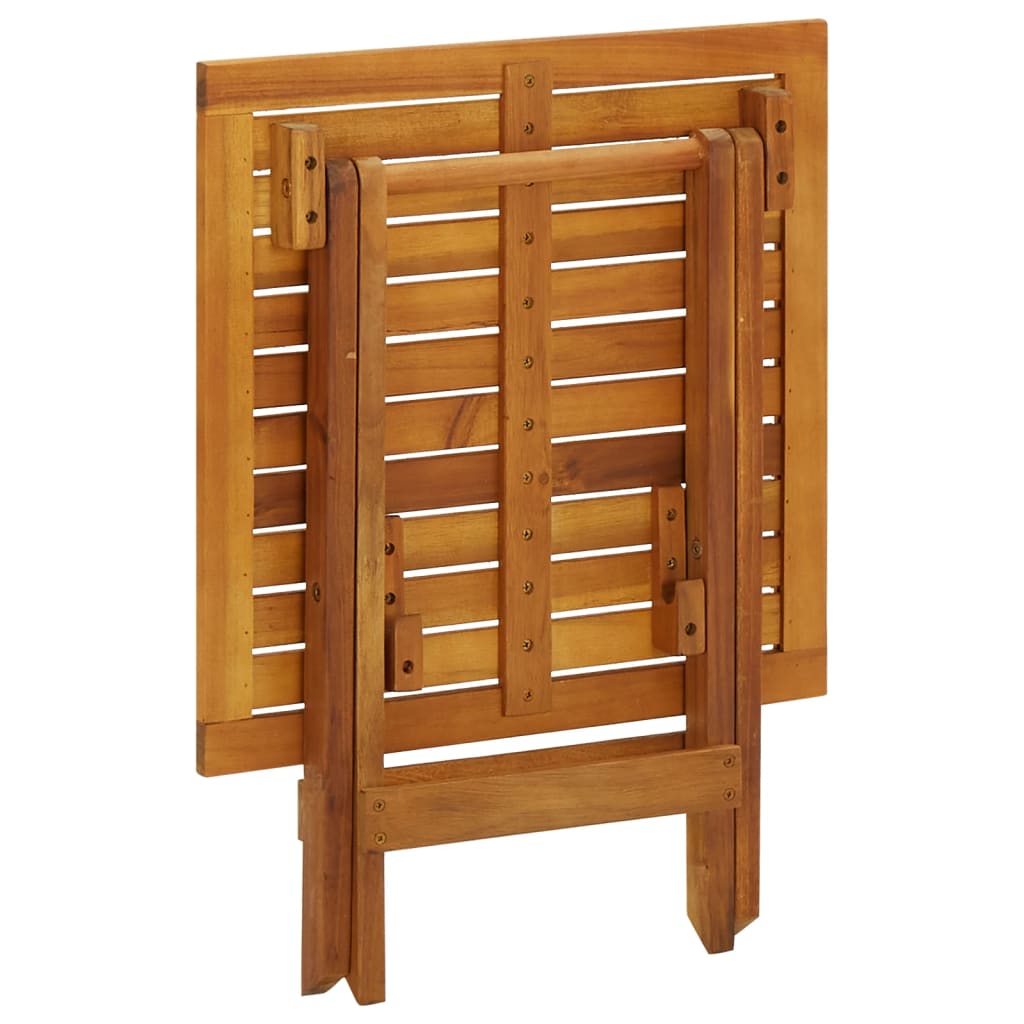 vidaXL Bistrotisch 46x46x47 cm Massivholz Akazie
