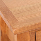 vidaXL Konsolentisch mit 2 Schubladen 83x30x73 cm Massivholz Eiche
