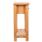 vidaXL Konsolentisch mit 2 Schubladen 83x30x73 cm Massivholz Eiche