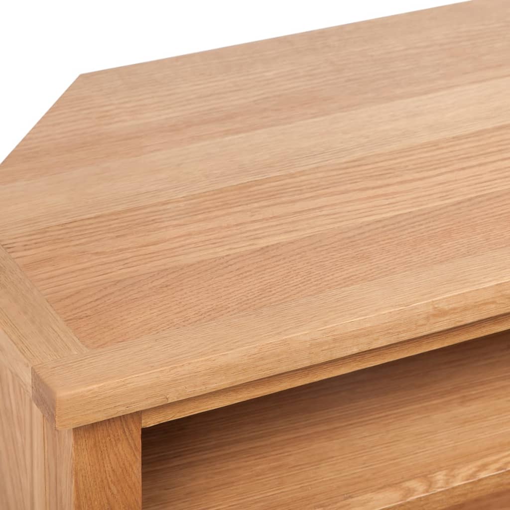 vidaXL TV-Schrank mit Schublade 88x42x46 cm Massivholz Eiche
