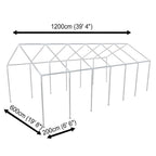Stahlrahmen für Partyzelt 12 x 6 m