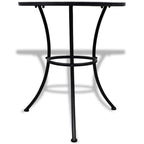 vidaXL 3-tlg. Bistro-Set Keramikfliesen Blau und Weiß