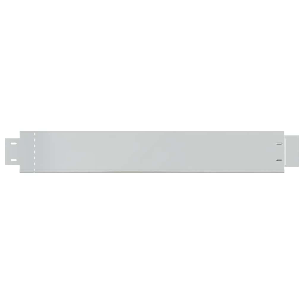 vidaXL Flexible Rasenkante 10-er Set Verzinkter Stahl 100x14 cm