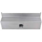 vidaXL Pool-Wasserfall Fontäne Rechteckig Edelstahl 30 cm