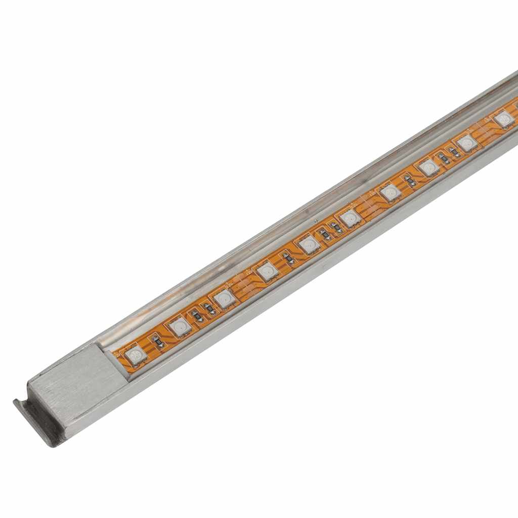 vidaXL Pool-Wasserfall Fontäne mit LEDs Rechteckig Edelstahl 30 cm